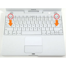 Замена клавиатуры iBook G4 12 